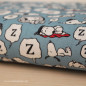 Preview: Popeline Snoopy blau